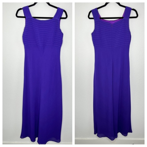 LINDISSIMA Dresses & Skirts - LINDISSIMA Vintage 80’s Maxi Gown Purple Blue Size 6
